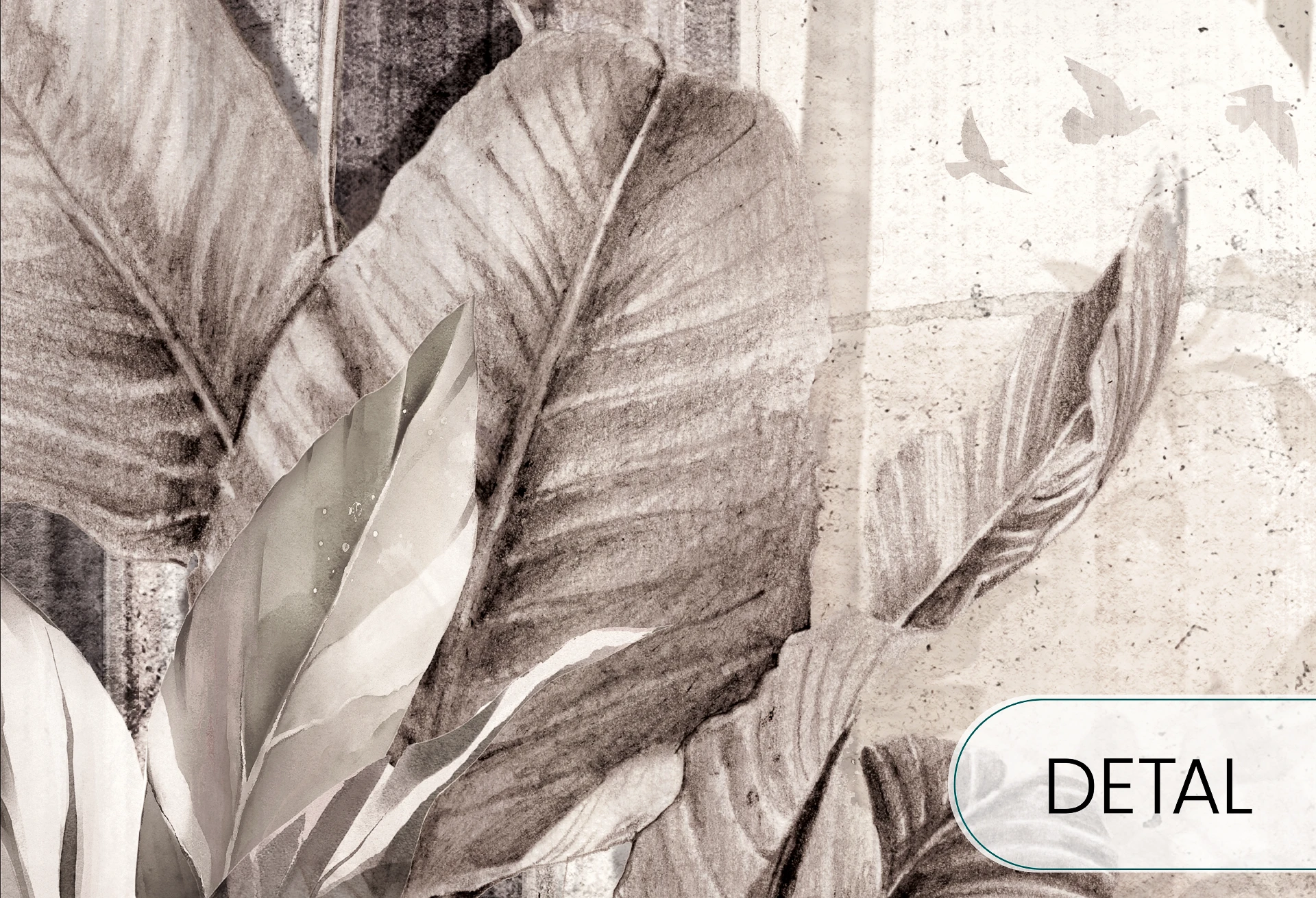 WINDOWS TO THE AMAZON - light - tapeta vintage do salonu lub sypialni