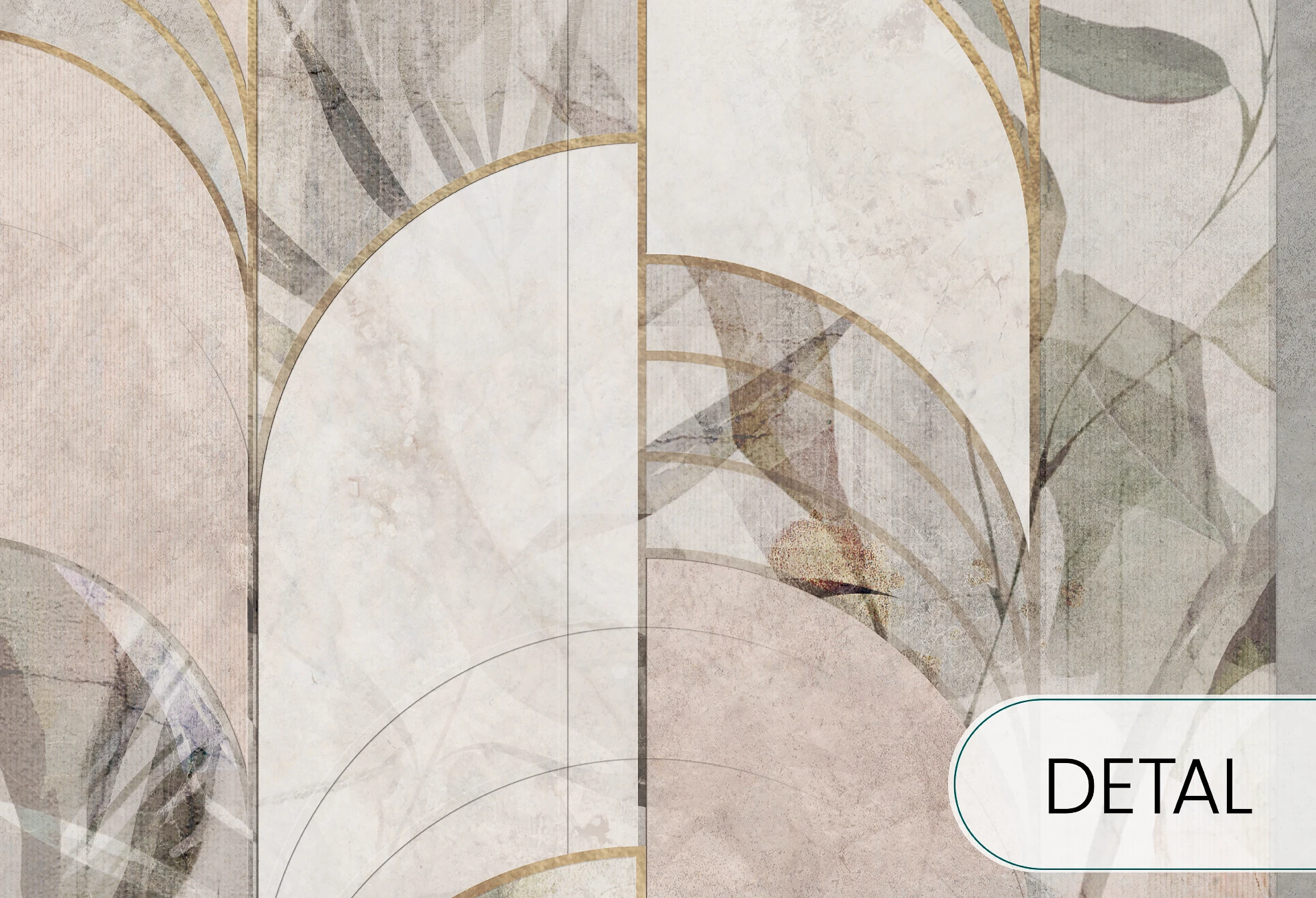 ARCHEO - rose - tapeta nowoczesna do salonu lub sypialni