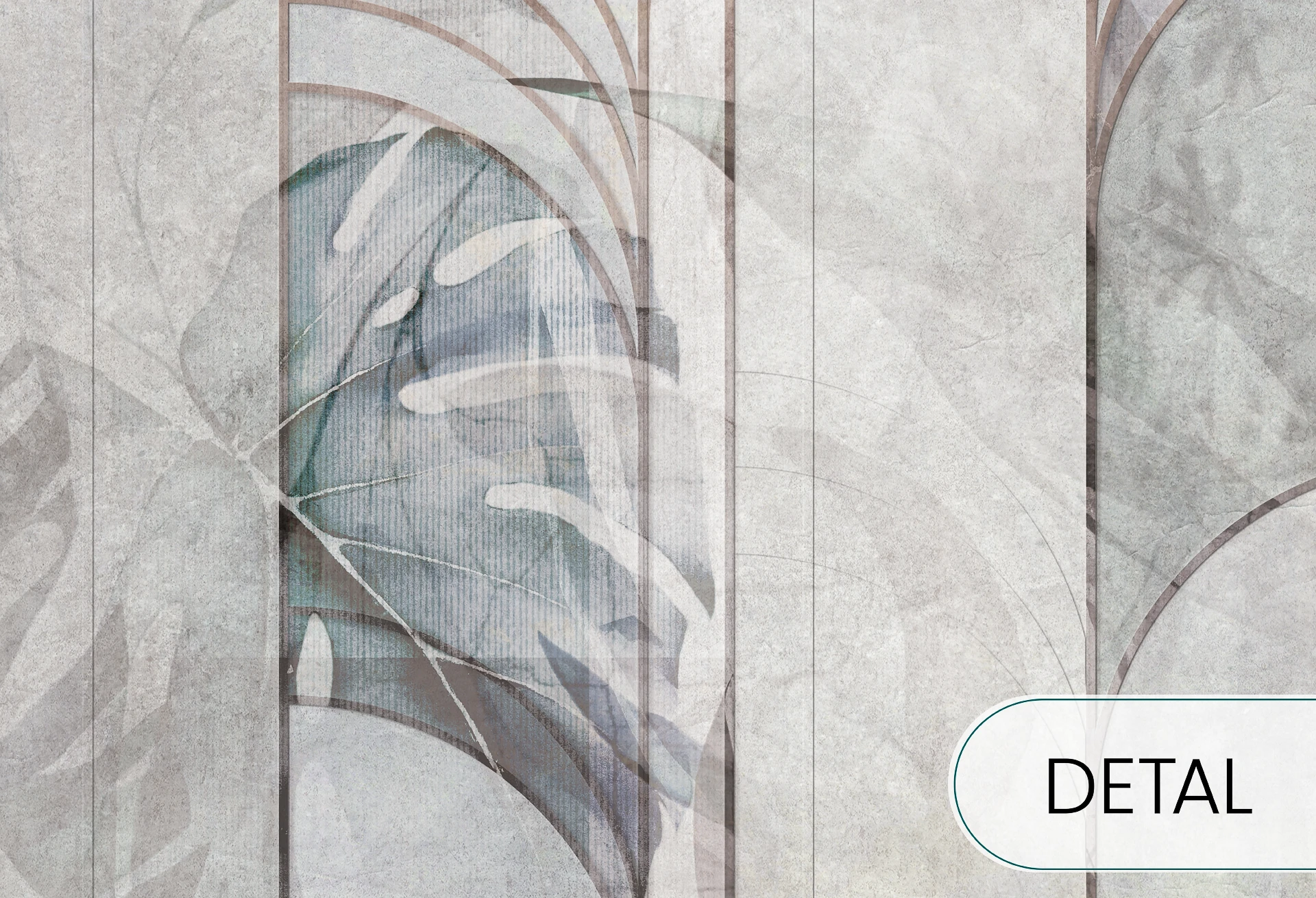 ARCHEO - windy blue - tapeta artystyczna do salonu lub sypialni