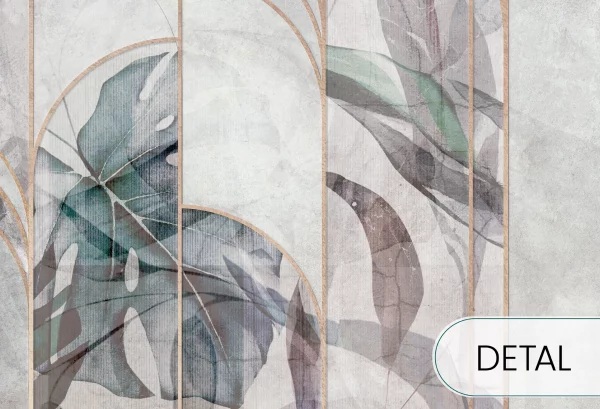 ARCHEO - windy blue - tapeta artystyczna do salonu lub sypialni - detal