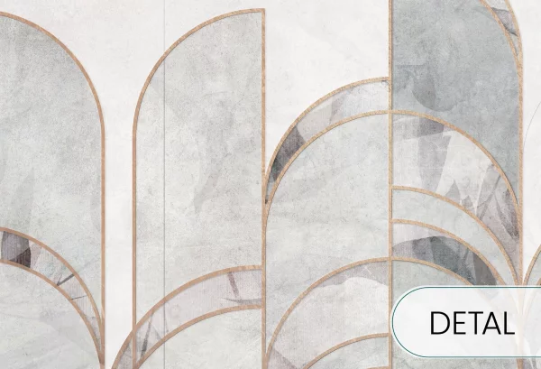 ARCHEO - windy blue - tapeta artystyczna do salonu lub sypialni - detal