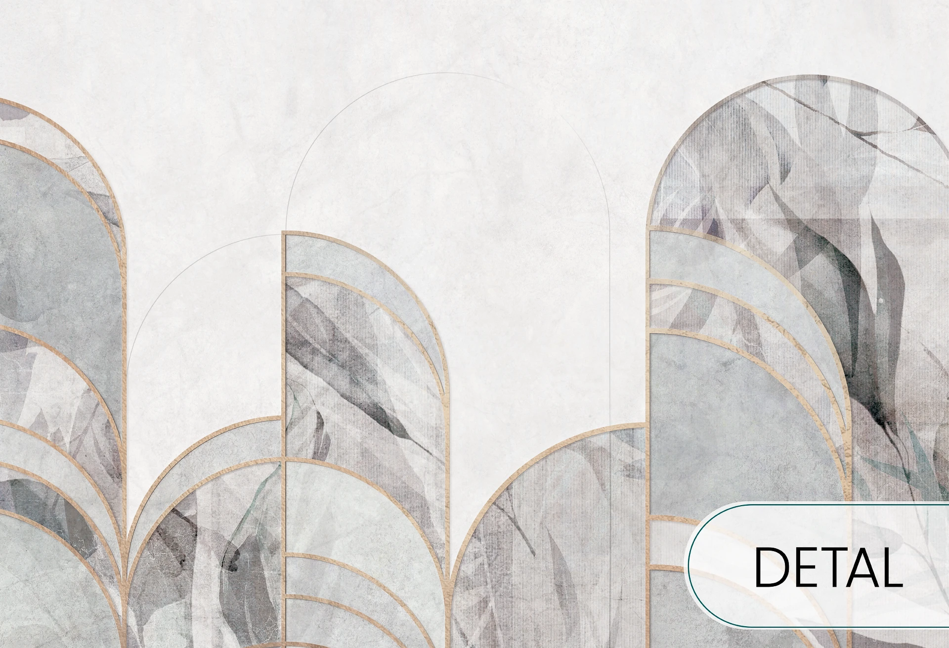 ARCHEO - windy blue - tapeta artystyczna do salonu lub sypialni