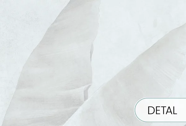 BANANA BLISS - mist grey - tapeta inspirowana naturą do salonu lub sypialni - detal