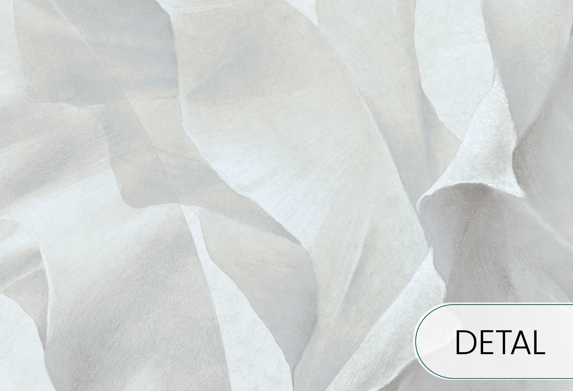 BANANA BLISS - mist grey - tapeta inspirowana naturą do salonu lub sypialni