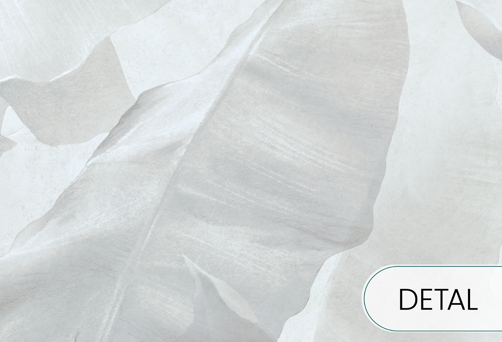 BANANA BLISS - mist grey - tapeta inspirowana naturą do salonu lub sypialni