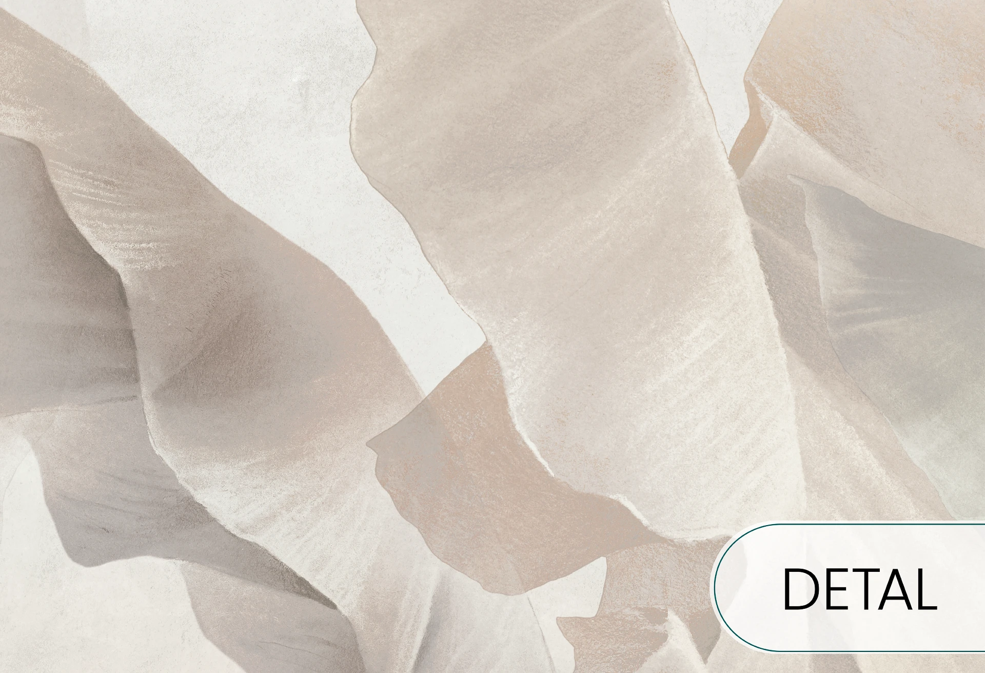 BANANA BLISS - soft beige - tapeta do salonu z dużymi liśćmi bananowca