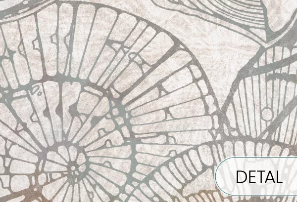 CALICO - champagne - tapeta w muszle do salonu lub sypialni - detal