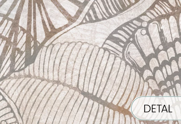 CALICO - champagne - tapeta w muszle do salonu lub sypialni - detal