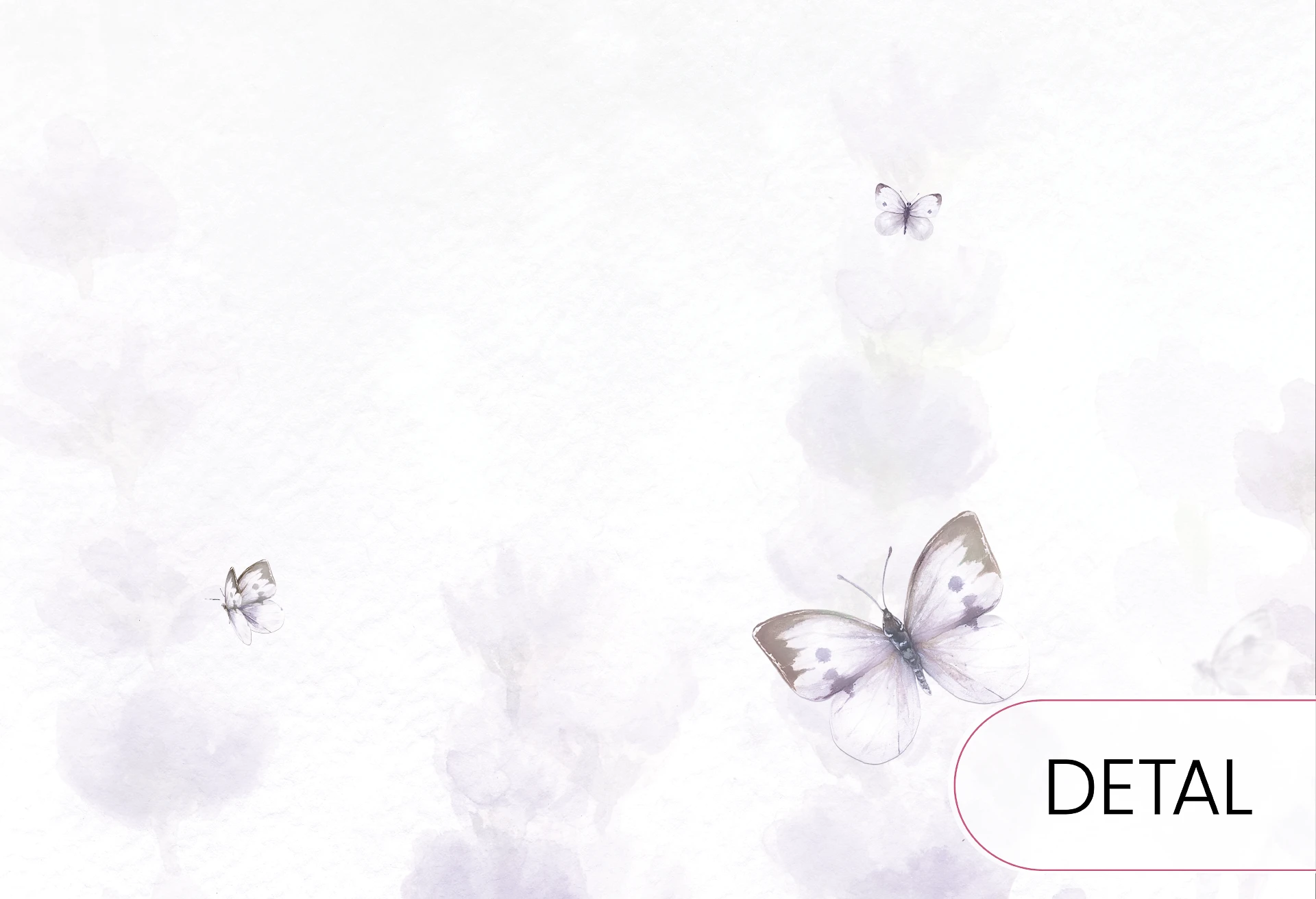 LAWENDOWA ŁĄKA - violet - tapeta w kwiaty polne do pokoju dziecięcego