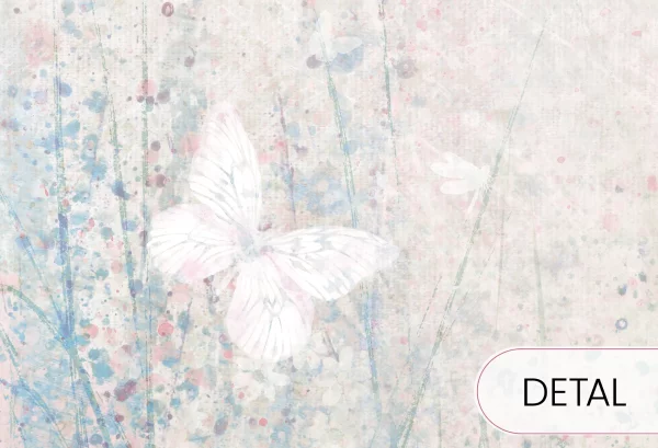 DAISY - powder - tapeta artystyczna dla nastolatki - detal