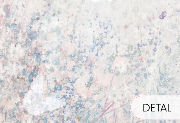 DAISY - powder - tapeta artystyczna dla nastolatki - detal