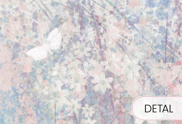 DAISY - powder - tapeta artystyczna dla nastolatki - detal