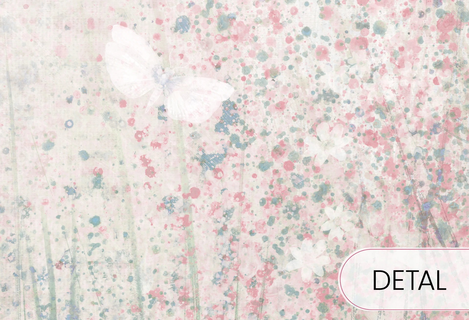 DAISY - powder - tapeta artystyczna dla nastolatki