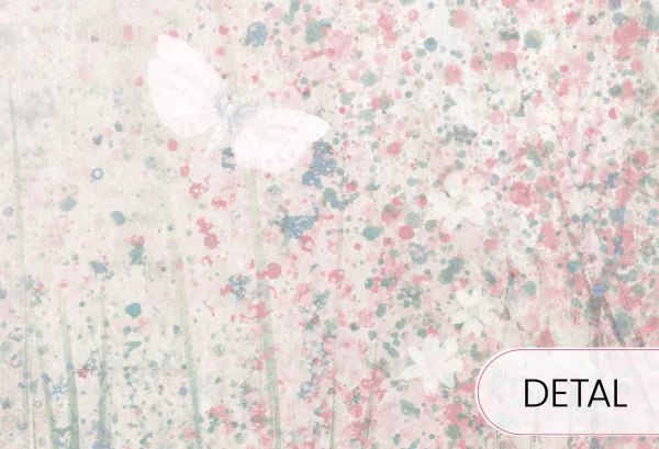 DAISY - powder - tapeta artystyczna dla nastolatki - detal