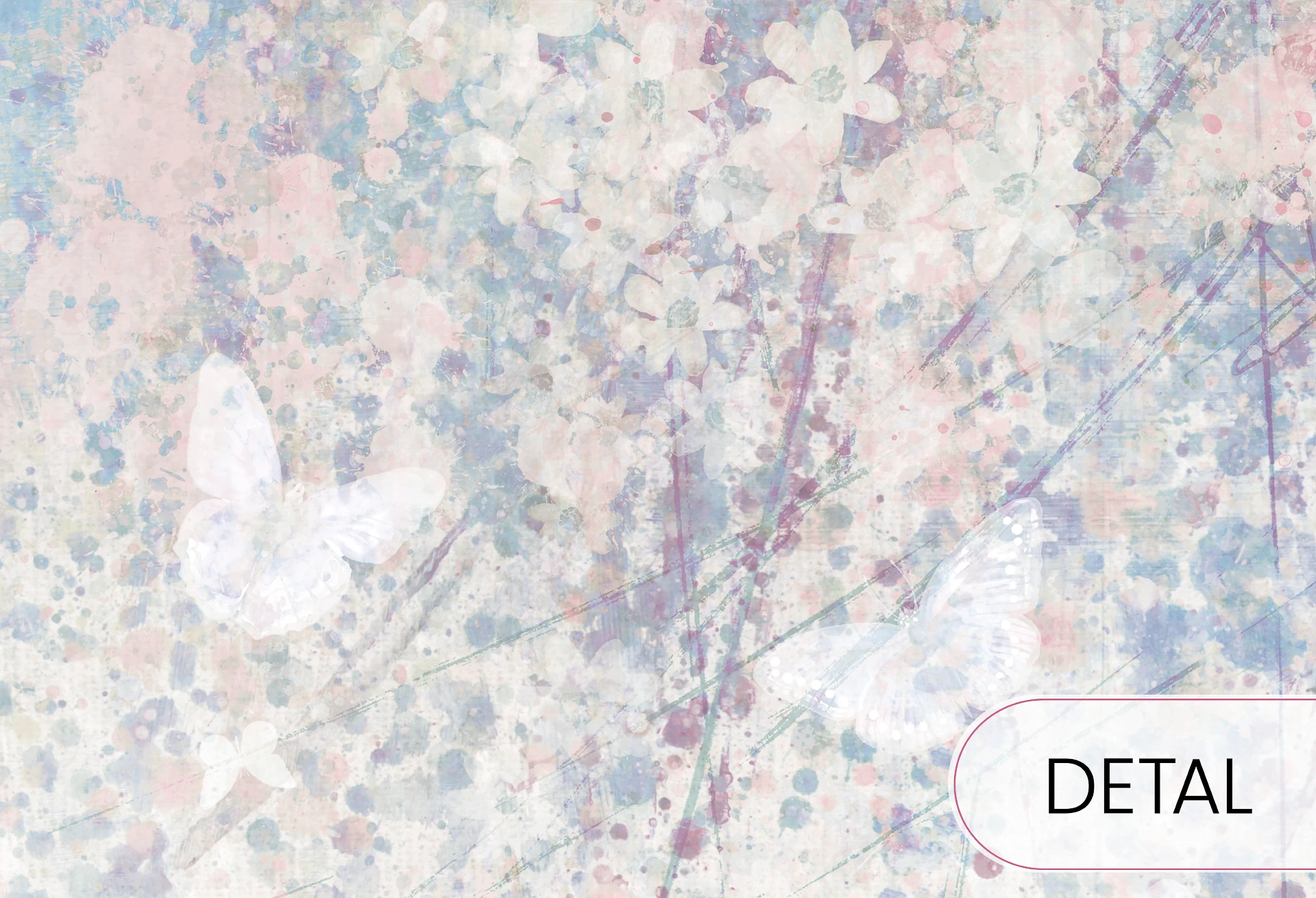 DAISY UP - powder - tapeta z motywem łąki dla nastolatki