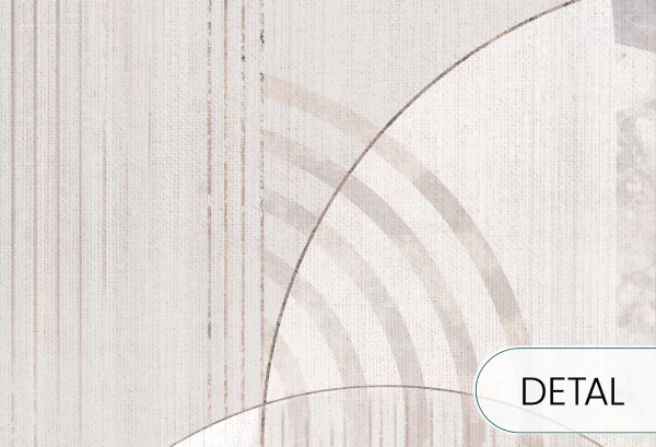 MODERN ARCHES - nude - tapeta do salonu z geometrycznym wzorem - detal