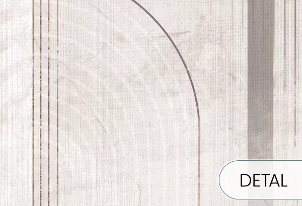 MODERN ARCHES - nude - tapeta do salonu z geometrycznym wzorem - detal