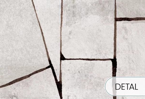 LINEA - coffee - tapeta geometryczna w stylu skandynawskim - detal