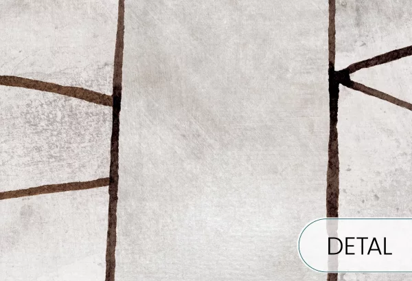 LINEA - coffee - tapeta geometryczna w stylu skandynawskim - detal