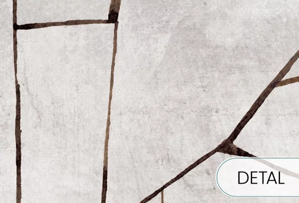 LINEA - coffee - tapeta geometryczna w stylu skandynawskim - detal