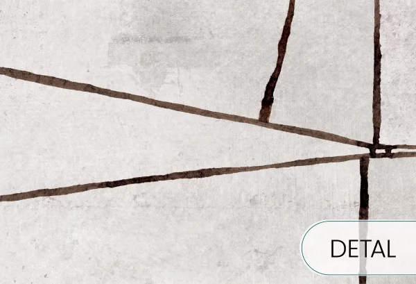 LINEA - coffee - tapeta geometryczna w stylu skandynawskim - detal