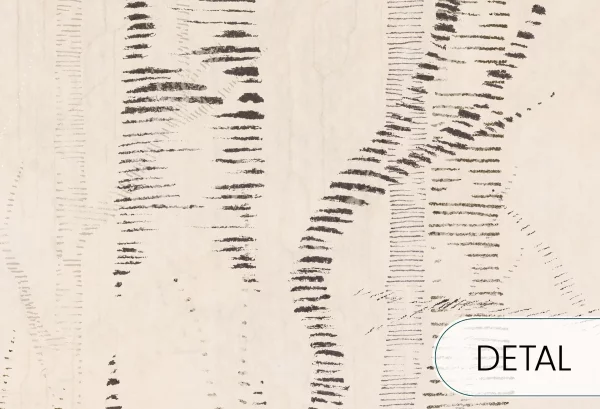 WOODS - beige - tapeta w brzozy w stylu skandynawskim - detal