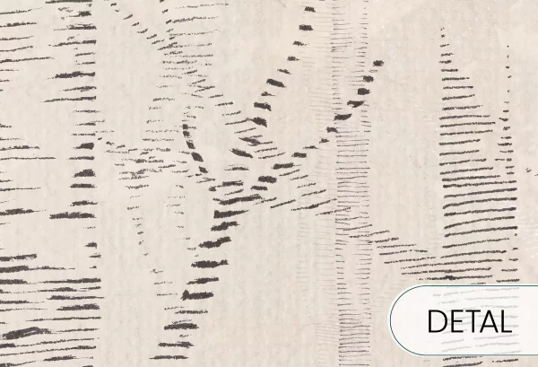 WOODS - beige - tapeta w brzozy w stylu skandynawskim - detal