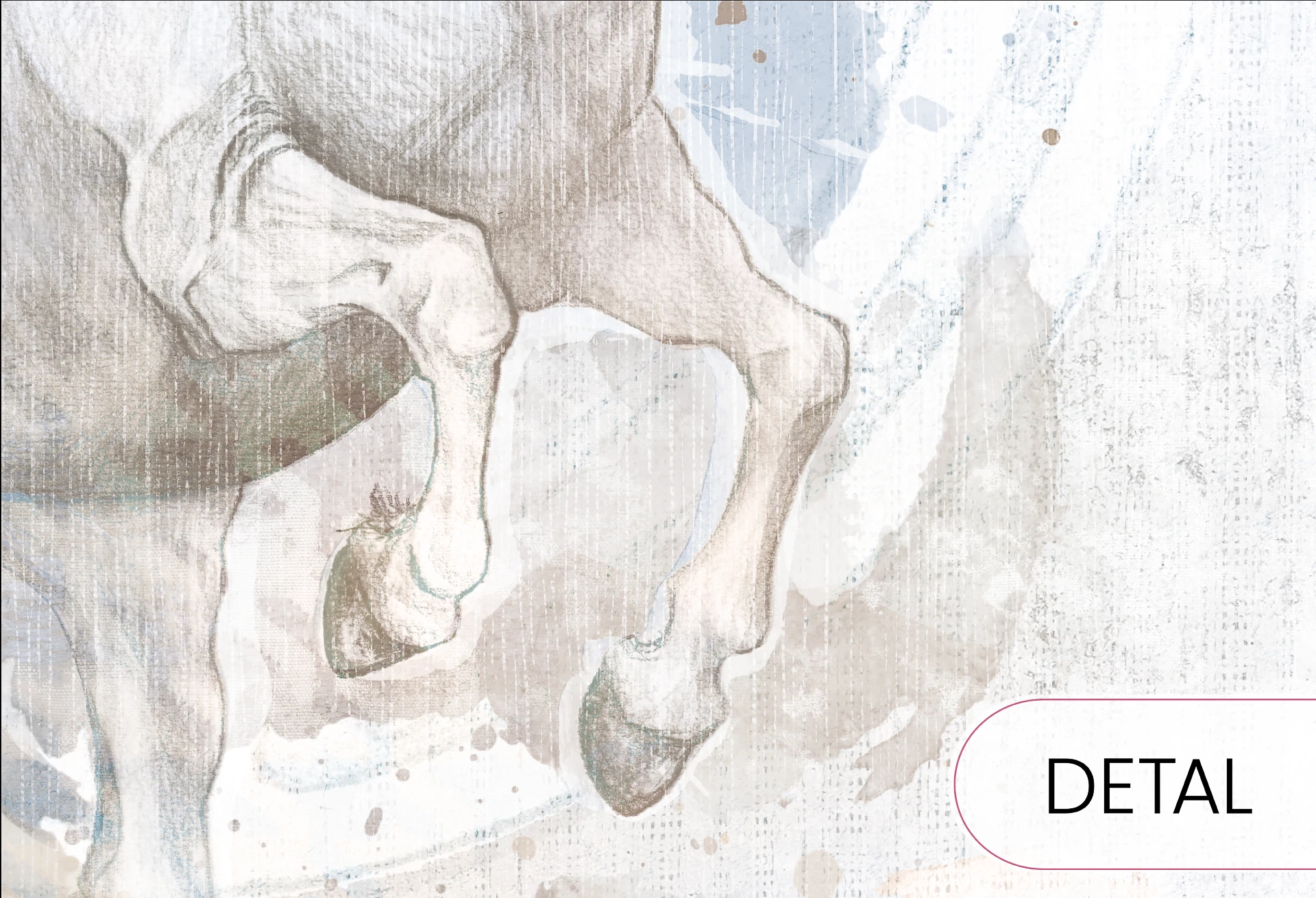 GALOP - blue - tapeta z koniem