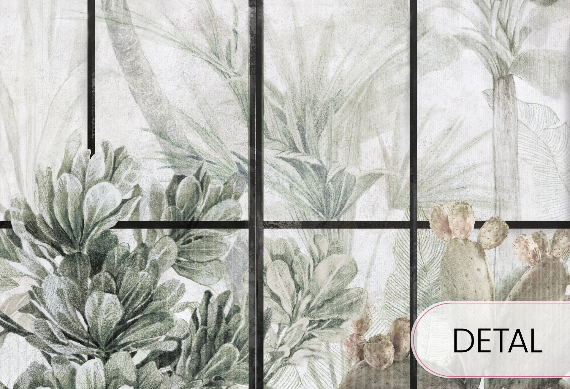 PARADISE - fine - pomysłowa tapeta roślinna do salonu lub sypialni