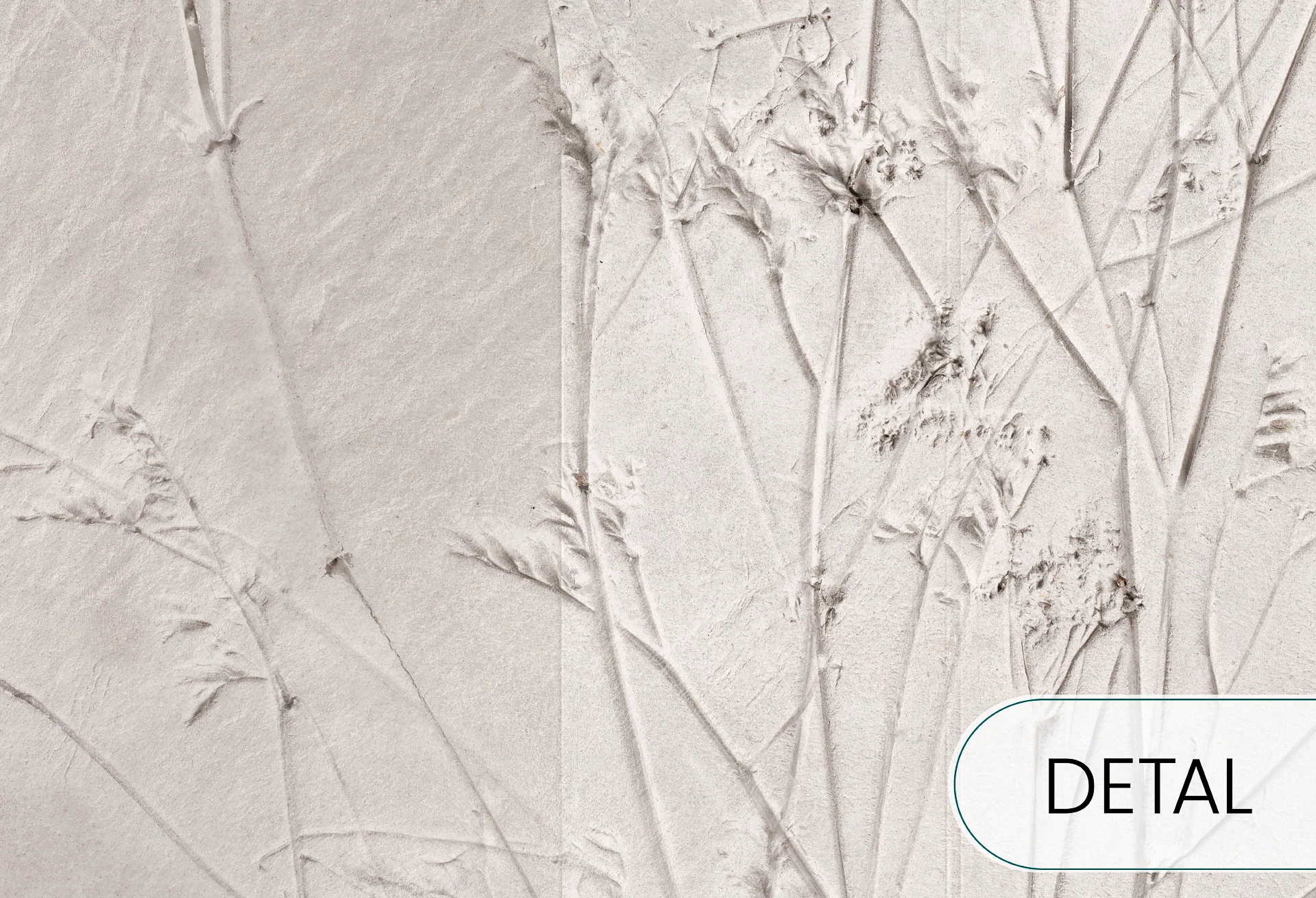 ORBIS - latte - delikatna tapeta z trójwymiarowym efektem kwiatów