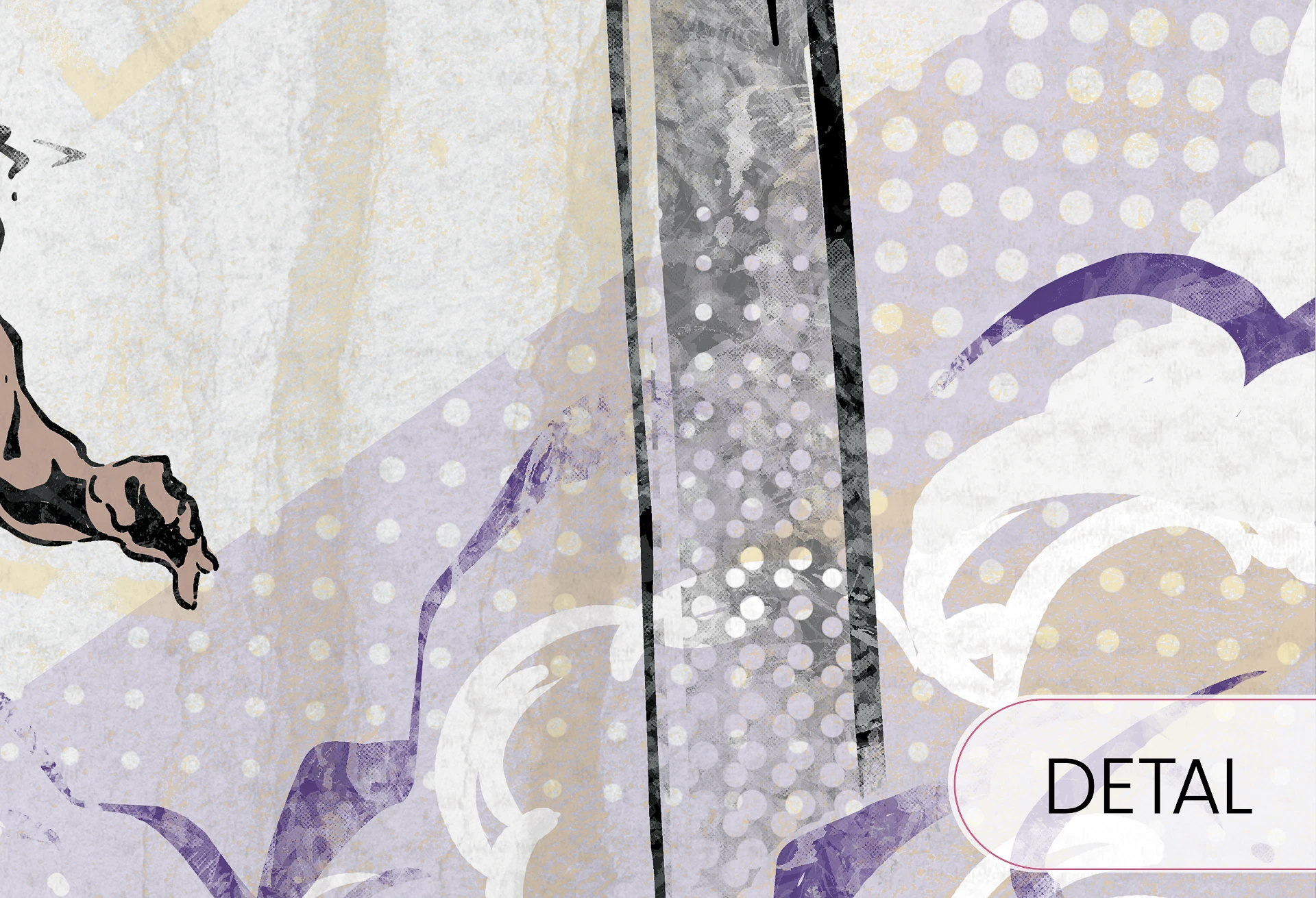 BASKETBALL - violet - sportowa tapeta do pokoju nastolatka