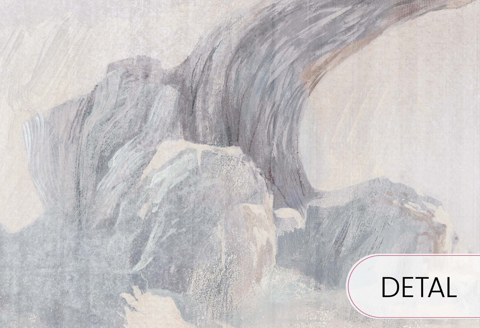 GAIA - silver - elegancka tapeta z wielkim drzewem do salonu i sypialni