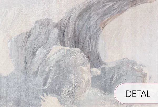 GAIA - silver - elegancka tapeta z wielkim drzewem do salonu i sypialni - detal