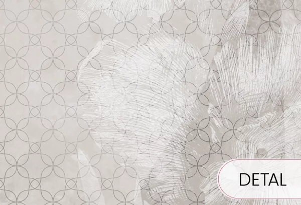 PRIMAVERA - sapphire - graficzna tapeta do odważnych wnętrz - detal