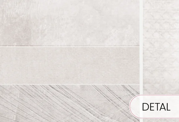 PALEO - grey - geometryczna tapeta z efektem nowoczesnej płaskorzeźby - detal