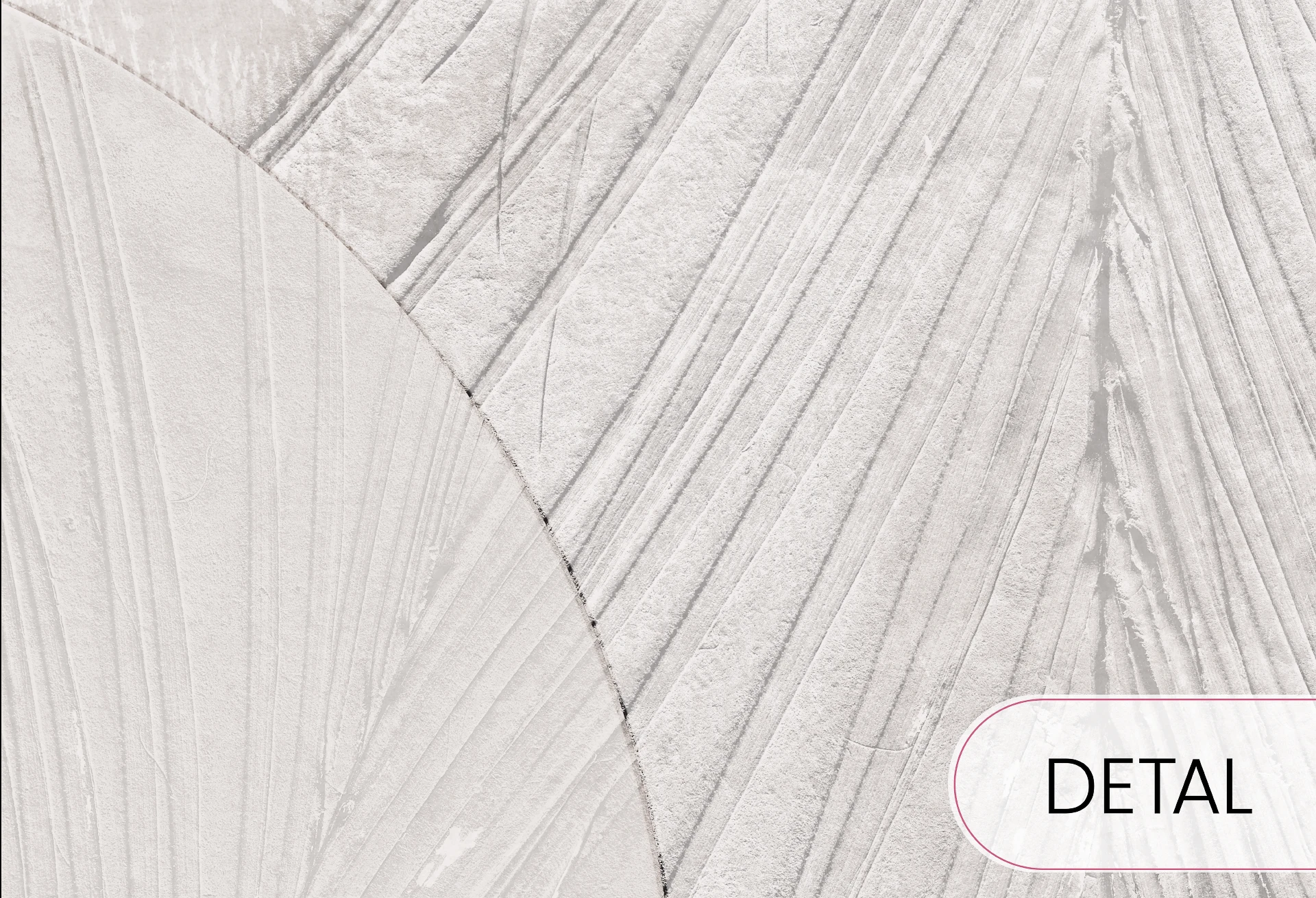 PALEO - grey - geometryczna tapeta z efektem nowoczesnej płaskorzeźby
