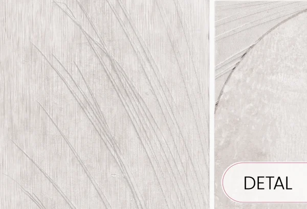 PALEO - grey - geometryczna tapeta z efektem nowoczesnej płaskorzeźby - detal