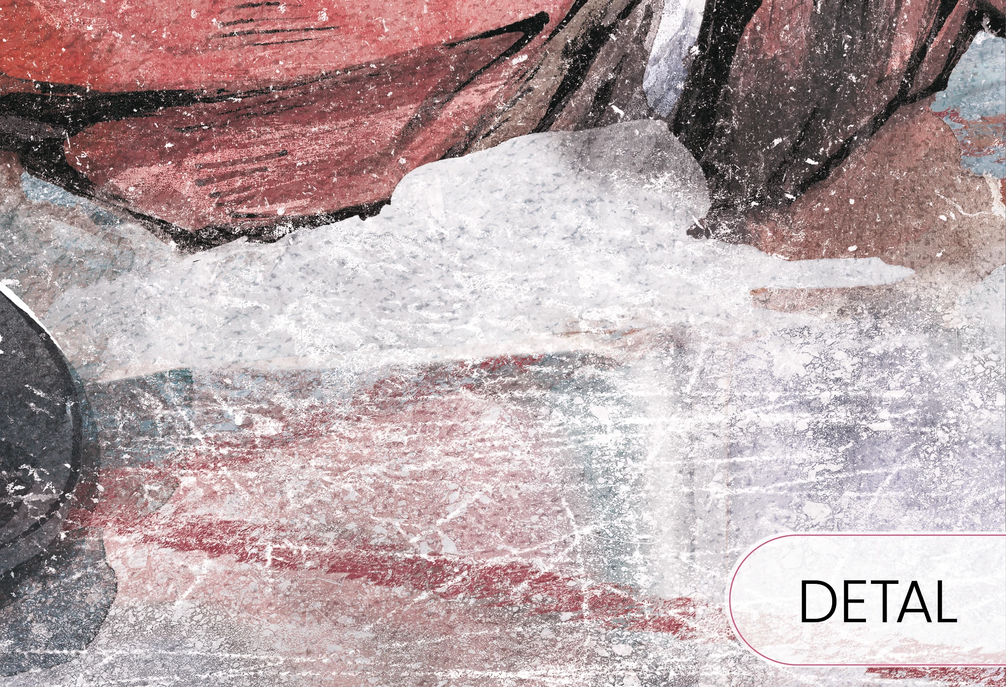 HOCKEY - red-- tapeta z motywem hokeja do pokoju nastolatka