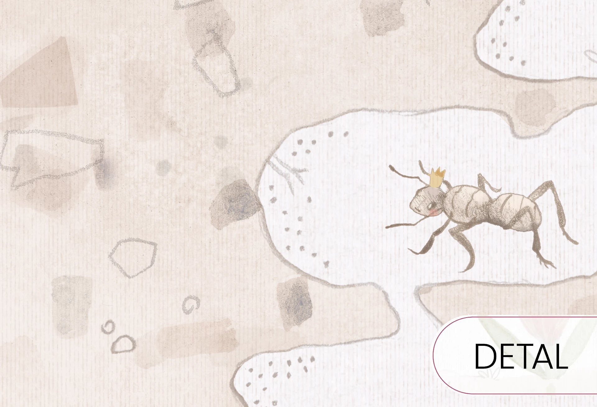 MINI ZOO - green - tapeta dla dziecka z leśnymi zwierzątkami