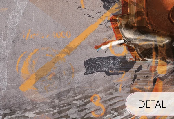 FAST CAR - orange-  tapeta ze sportowym samochodem - detal