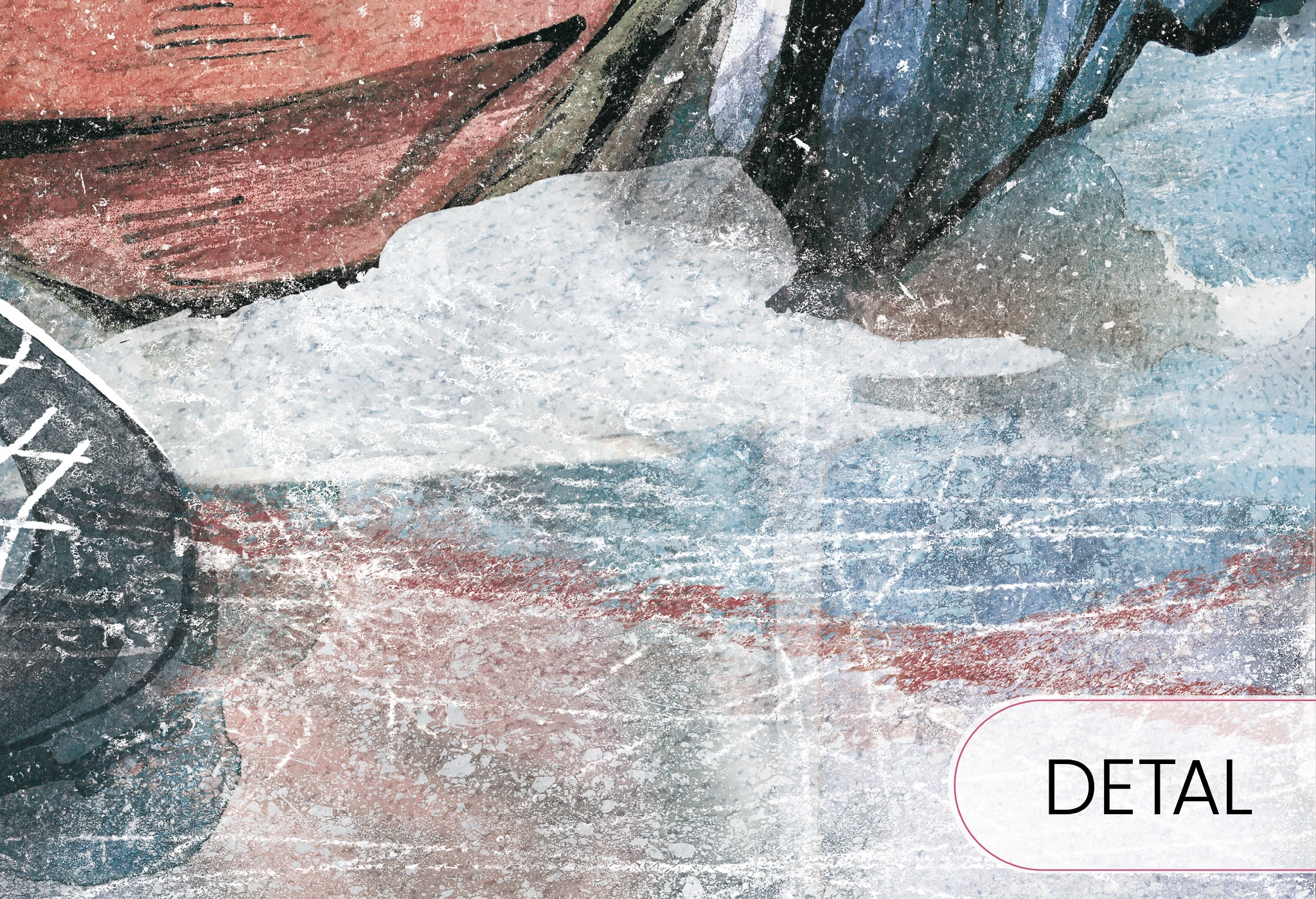 HOCKEY -blue  - tapeta z motywem hokeja do pokoju chłopca