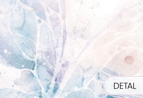 MARIPOSA - blue - dziewczęca tapeta z bajkowym motylem - detal