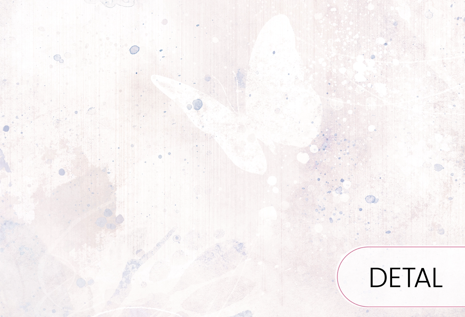 MARIPOSA - blue - dziewczęca tapeta z bajkowym motylem