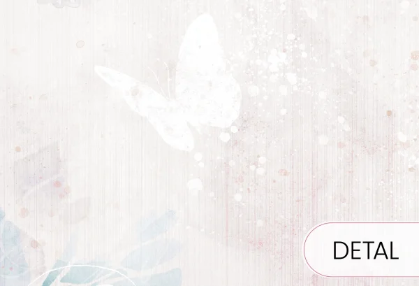 MARIPOSA - bubblegum - tapeta z kolorowym motylem - detal