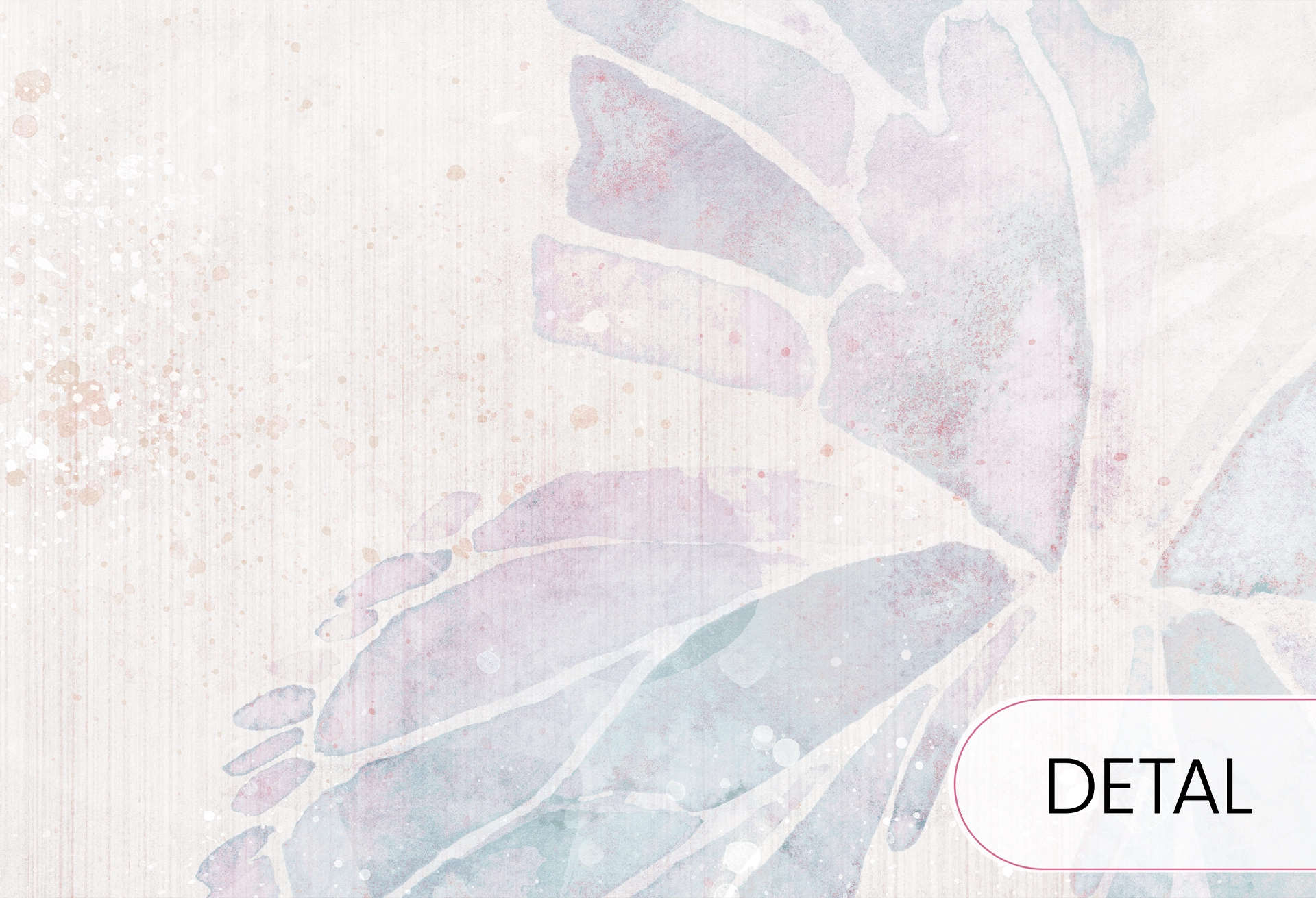 MARIPOSA - bubblegum - tapeta z kolorowym motylem