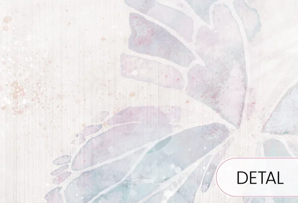 MARIPOSA - bubblegum - tapeta z kolorowym motylem - detal