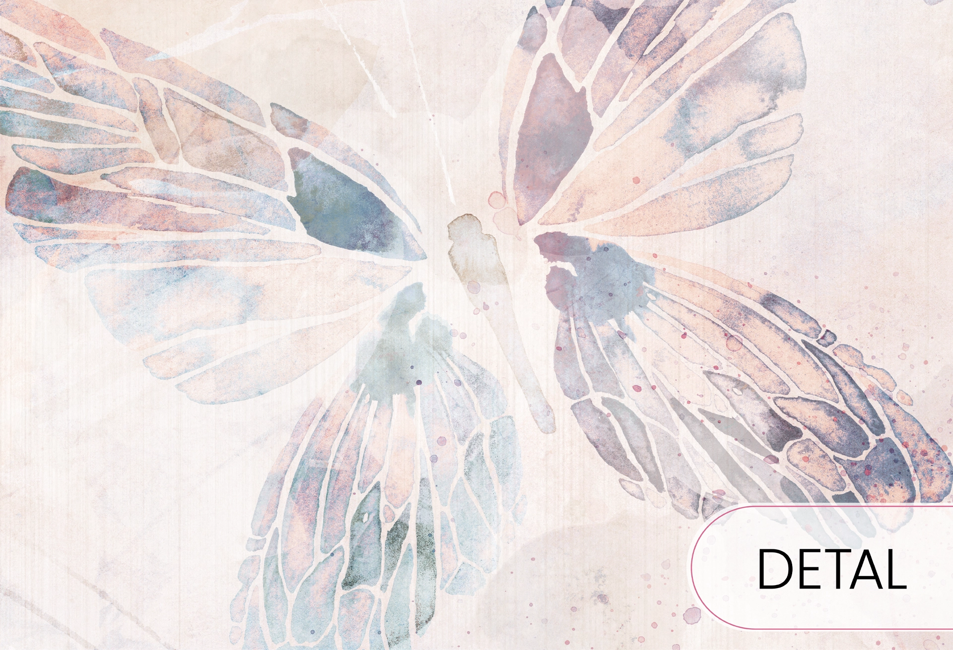 MARIPOSA - rainbow- tapeta dla dziewczynki z motywem motyli