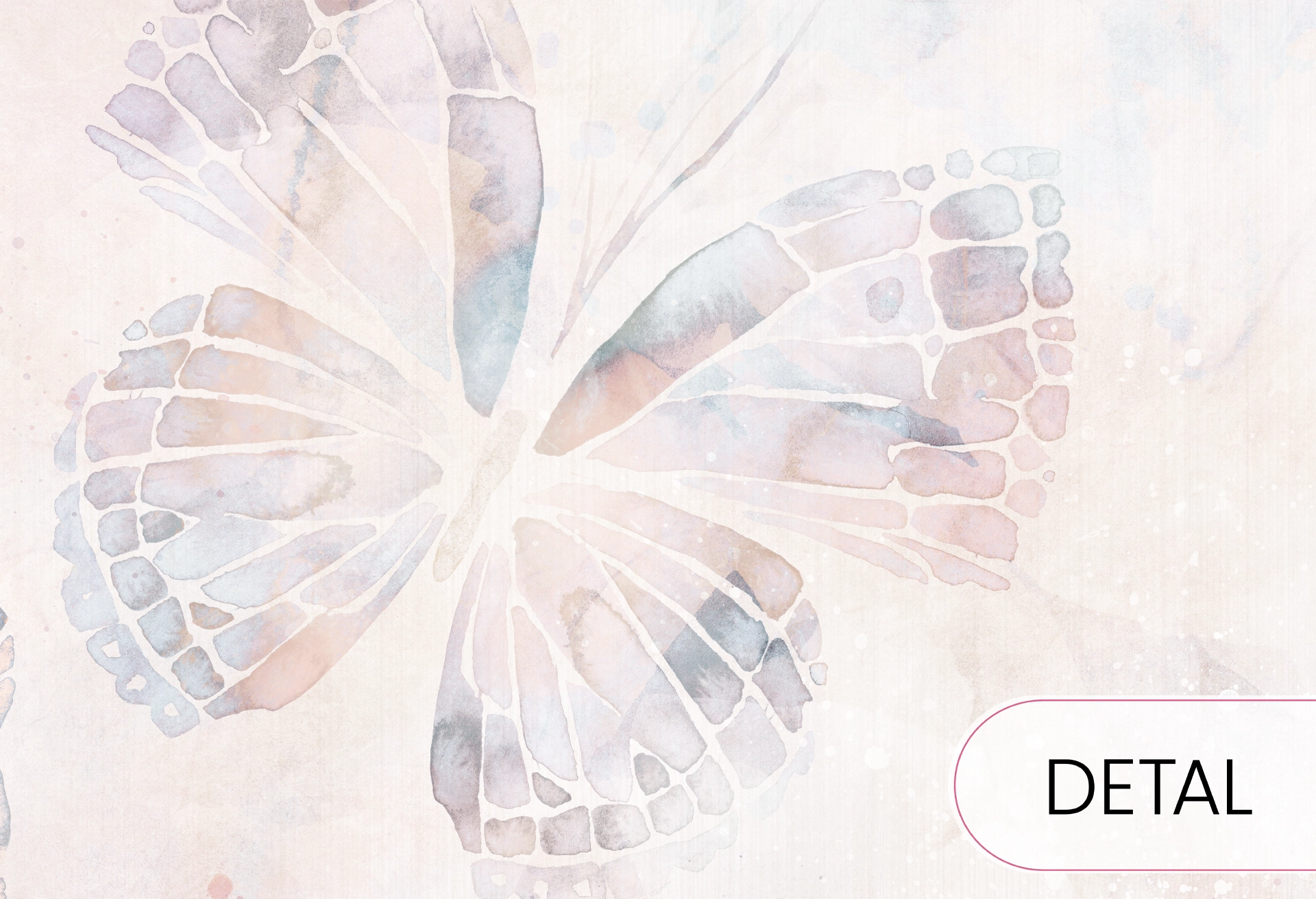 MARIPOSA - rainbow- tapeta dla dziewczynki z motywem motyli