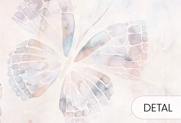 MARIPOSA - rainbow- tapeta dla dziewczynki z motywem motyli - detal