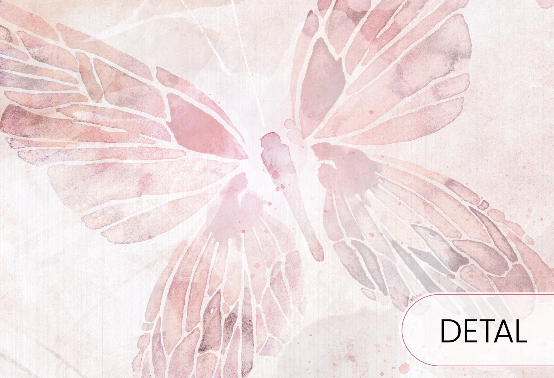 MARIPOSA - rose- tapeta dla nastolatki z motylami